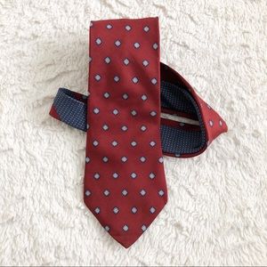 Tommy Hilfiger Men’s Neck Tie Red/Rust Blue Green